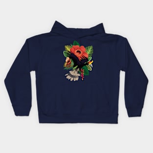 Rhinoceros Hornbill Kids Hoodie